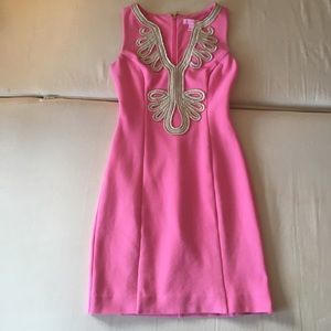 EUC Lilly Pulitzer hot pink Janice shift dress XXS